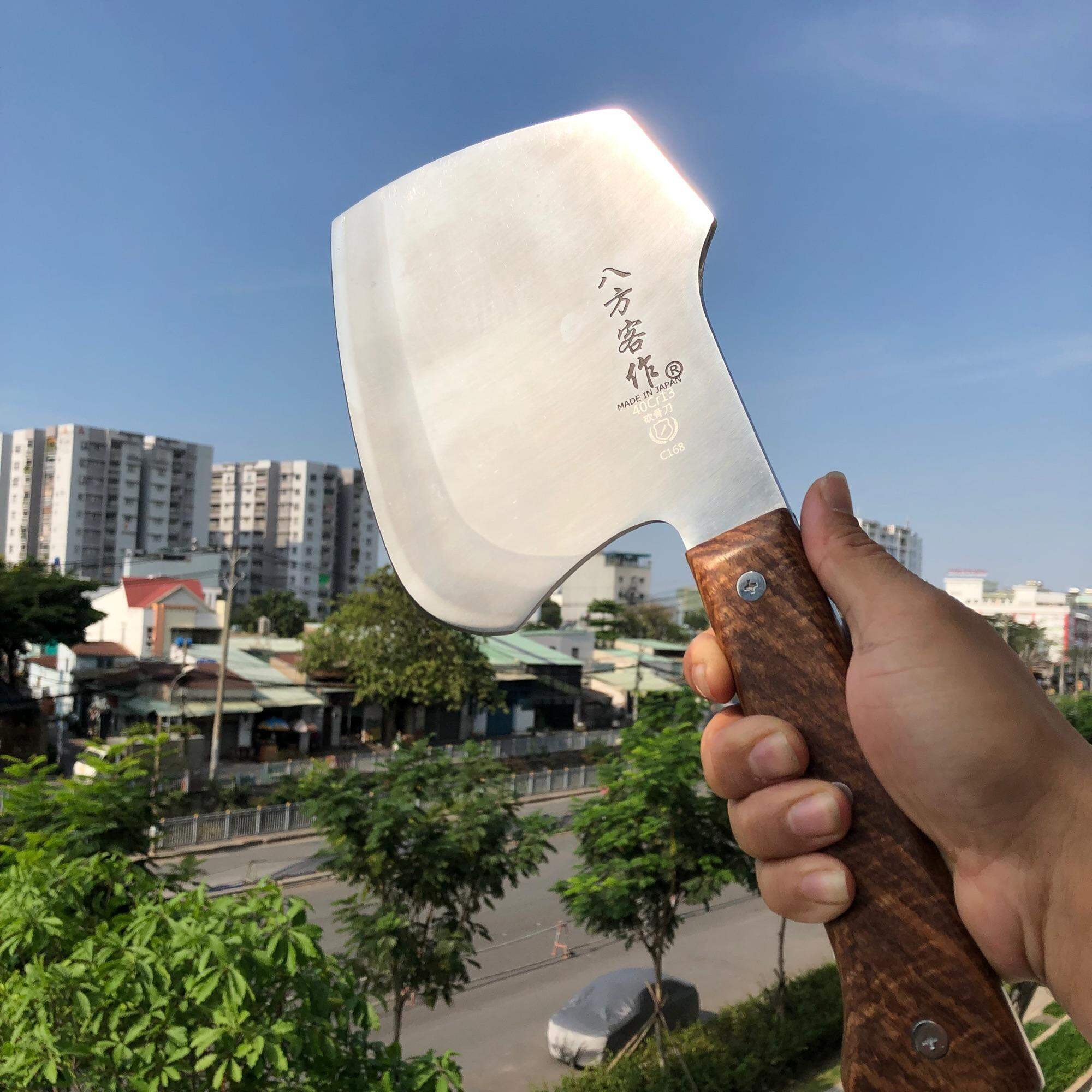 Rìu chặt Nhật Bản chuyên chặt xương lợn, xương bò, chân giò, xương gà dê chó lợn...