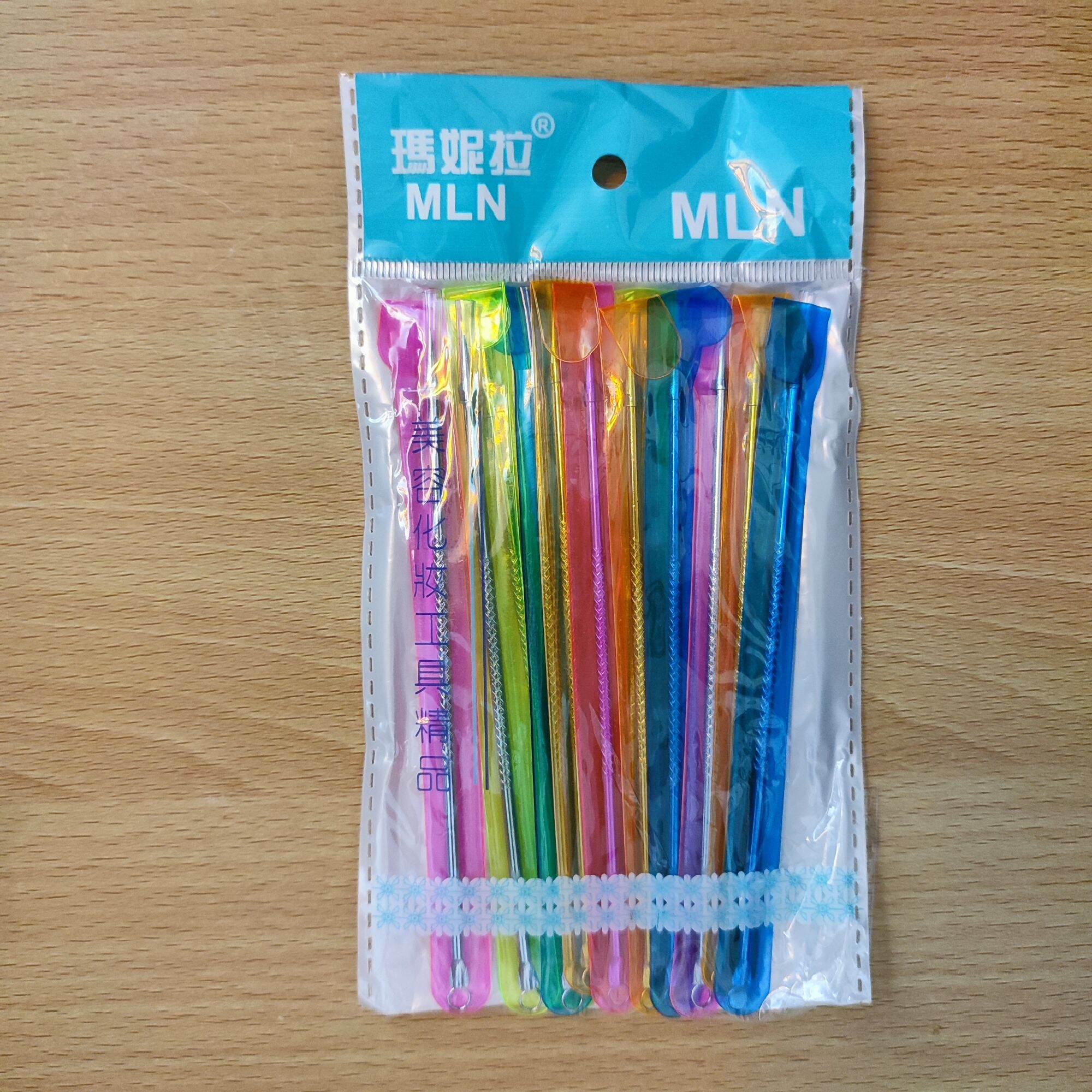 Combo 12 cây nặn mụn inox đầu nhọn.