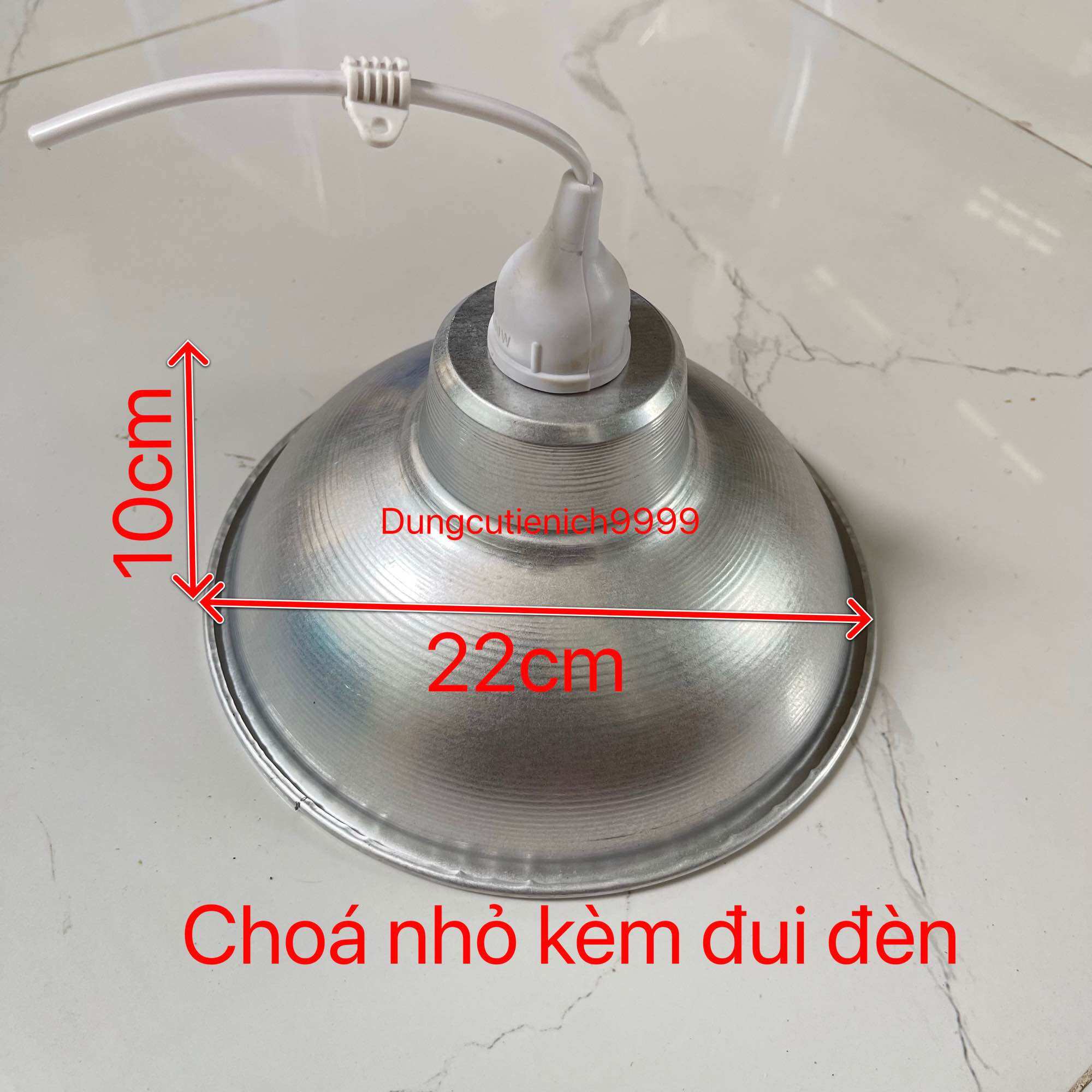 Choá đèn chao đèn nhôm 2 tấc (20cm) 3 tấc (30cm)
