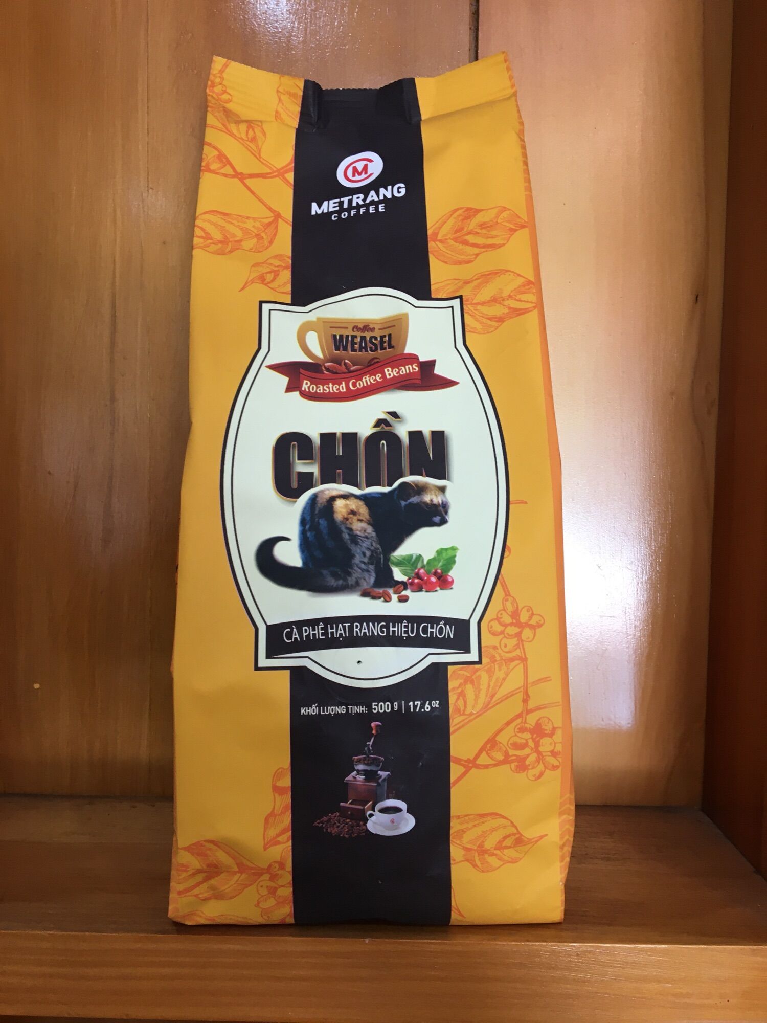 Cà phê chồn hạt Mê Trang 500g.