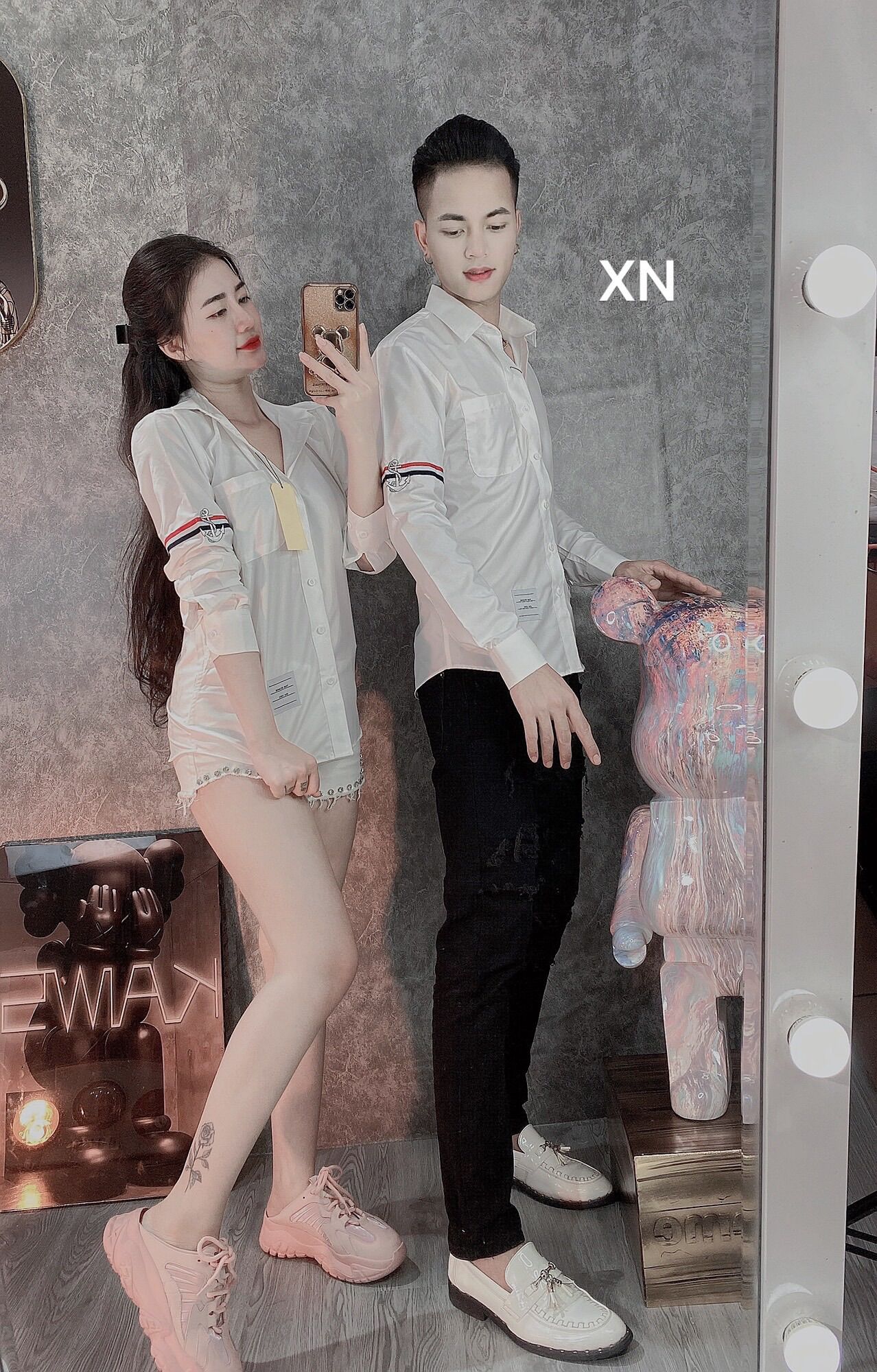 SƠ MI THOM NAM Nữ ẢNH THẬT SHOP CHỤP