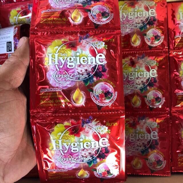 Dây 12 gói nước xả vải Hygiene Thái