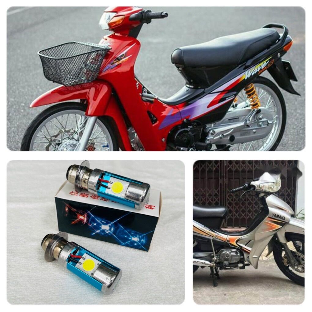 Đèn led cho xe wave đời cũ  2 bóng  siêu sáng - 1 đôi