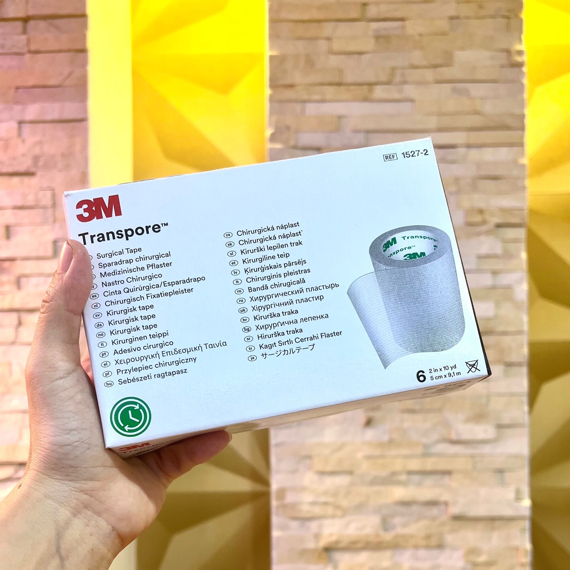 Keo 3M Transpore 5cm x 9.1m Nguyên Hộp 6 Cuộn