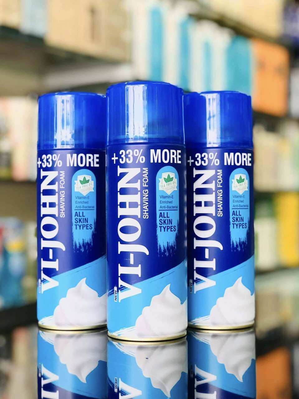 COMBO 2 CHAI BỌT CẠO RÂU VI-JOHN TRÀ XANH TẶNG THÊM 33% 420ML