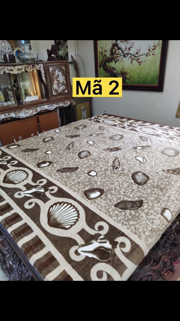 Chăn lông tuyết 2 mặt