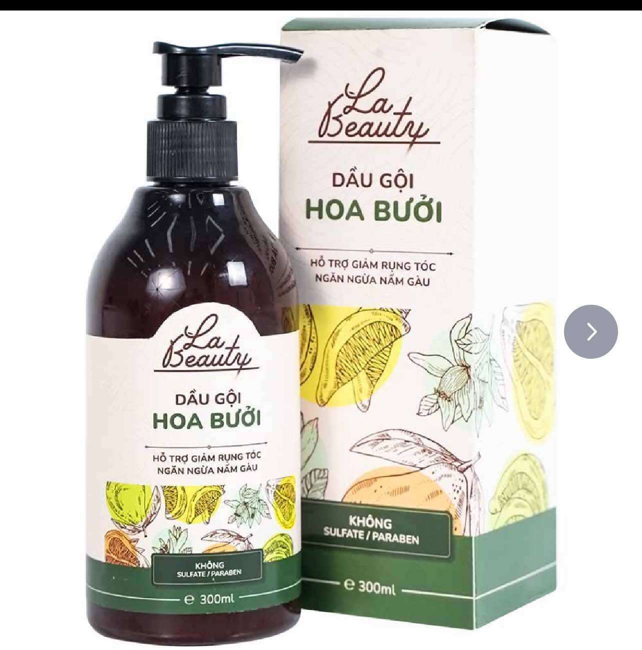 Dầu gội hoa bưởi La Beauty hỗ trợ giảm gãy rụng, kích thích mọc tóc