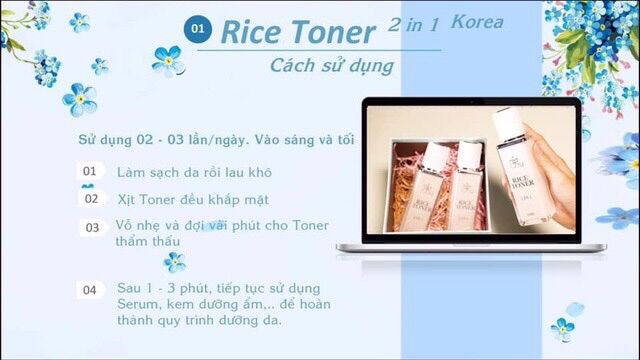 Rice Tonner AnThy - Nước hoa hồng xịt khoáng AnThy