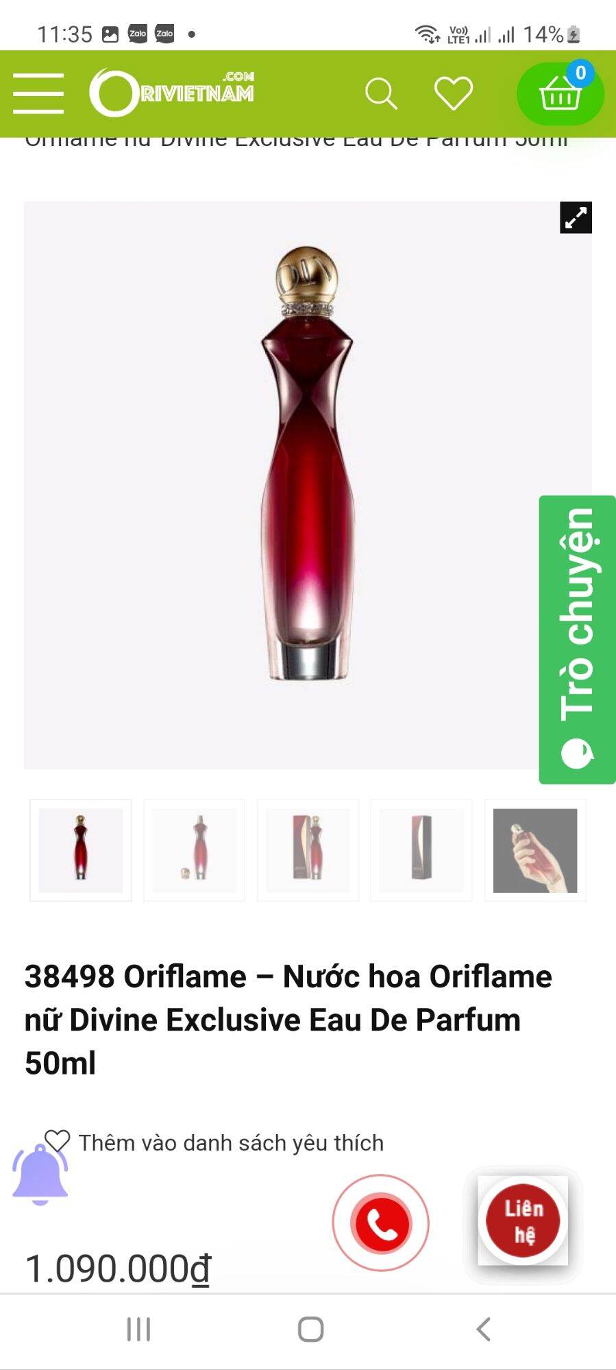 38498 Nước hoa nữ  50ml 849.000₫