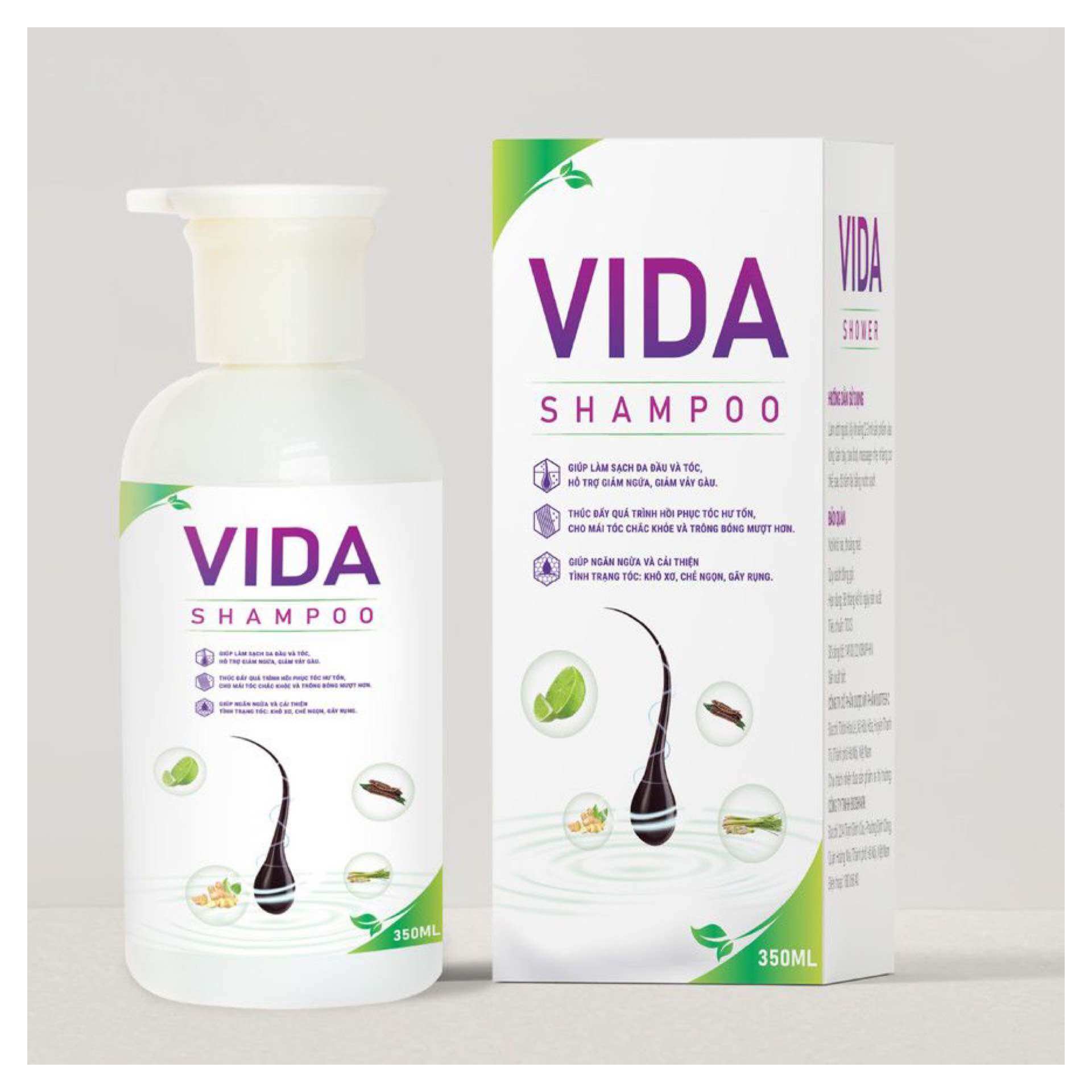 Vida Nano Shampoo Giúp sạch da đầu tóc