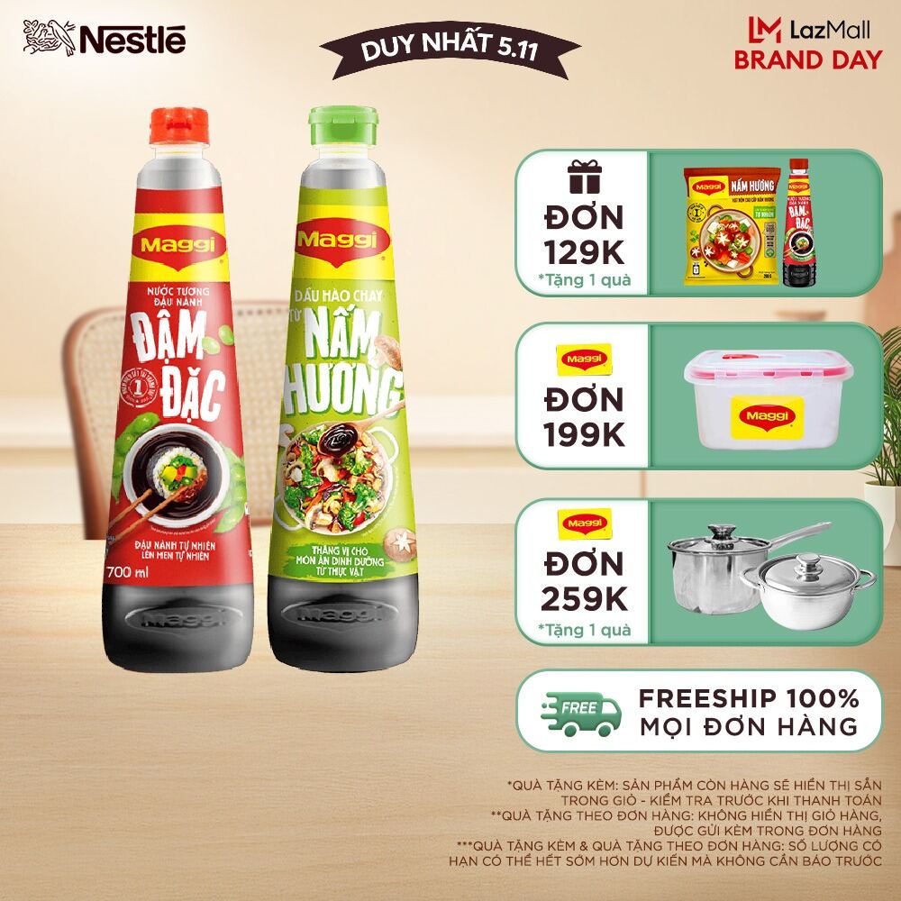 [FREESHIP TOÀN QUỐC] [QUÀ TẶNG THÁNG 11 - ĐƠN 59K & 199k] COMBO MIX VỊ MAGGI: 1 Nước Tương MAGGI® Đậ