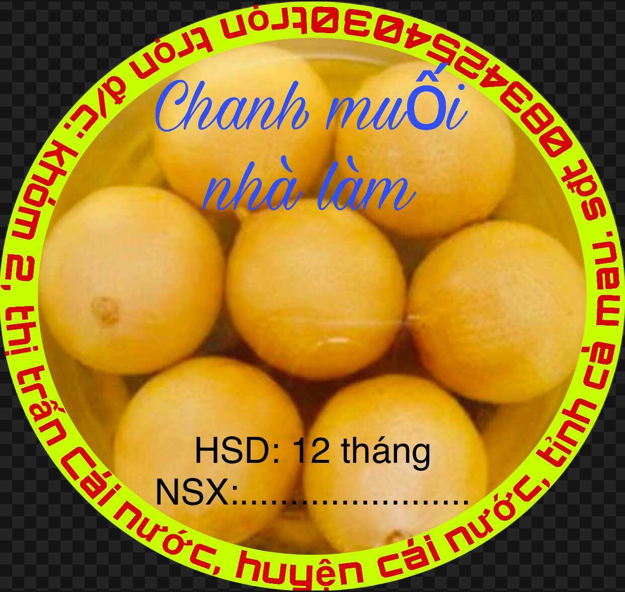 Chanh muối nhà làm- nước giải khát-chanh muối- nước uống nùa hè trọng lượng 1kg