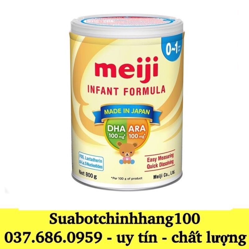Sữa bột meiji từ 0-1 tuổi 800g