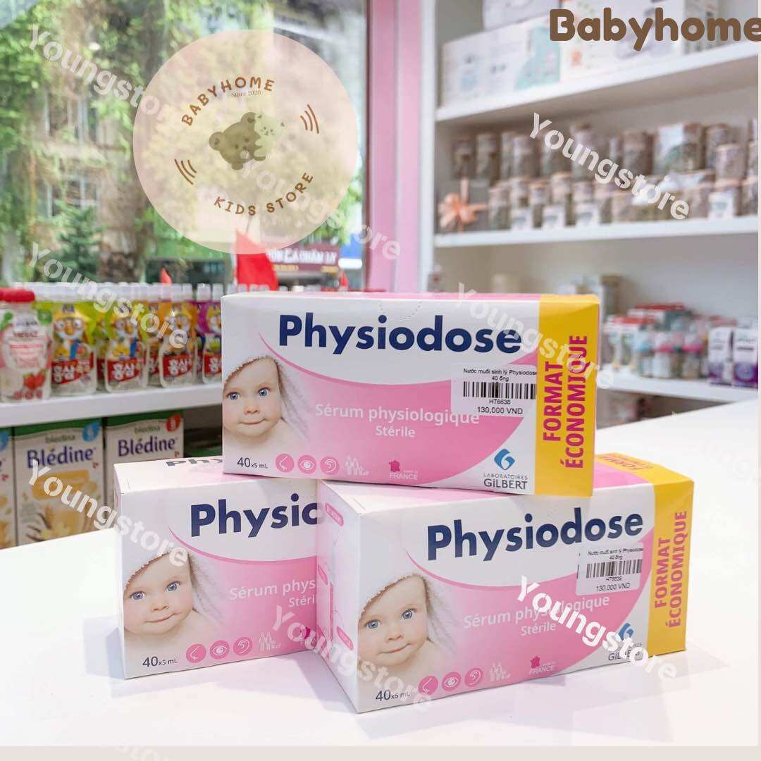 Nước muối sinh lý Physiodose Pháp (40 ống)