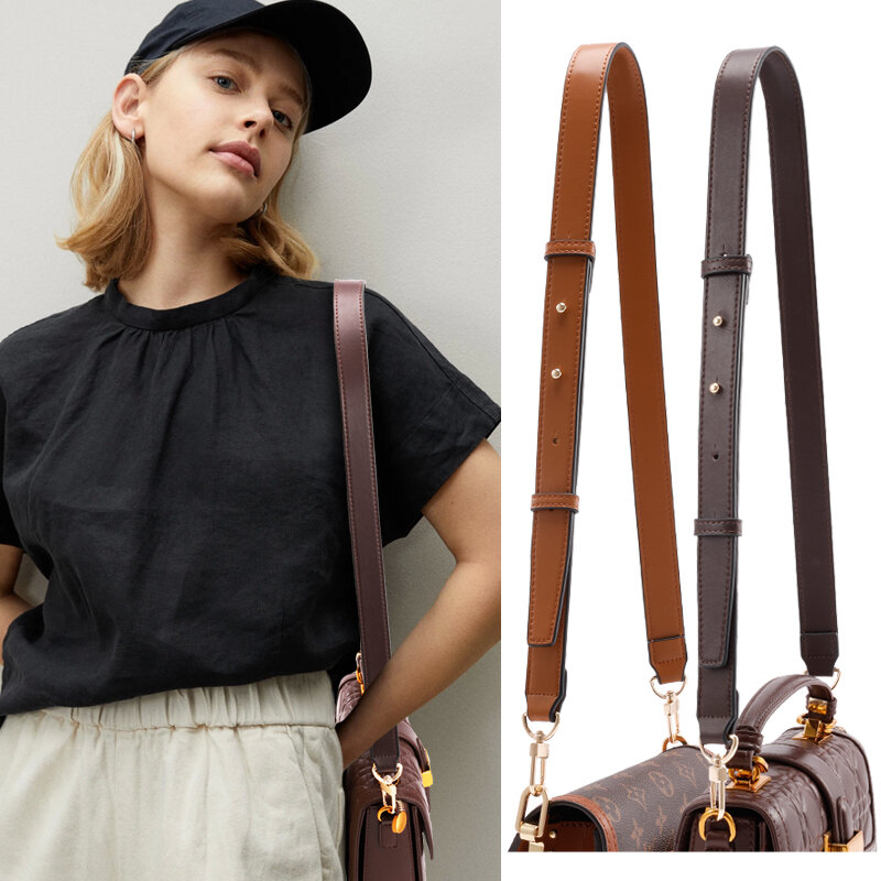 Thin Bag with Shoulder Crossbody Shoulder Strap Soft Leather Wide Bag Strap Accessories Replacement Speedy Women's Bag Backpack Belt Single Buy All-Match