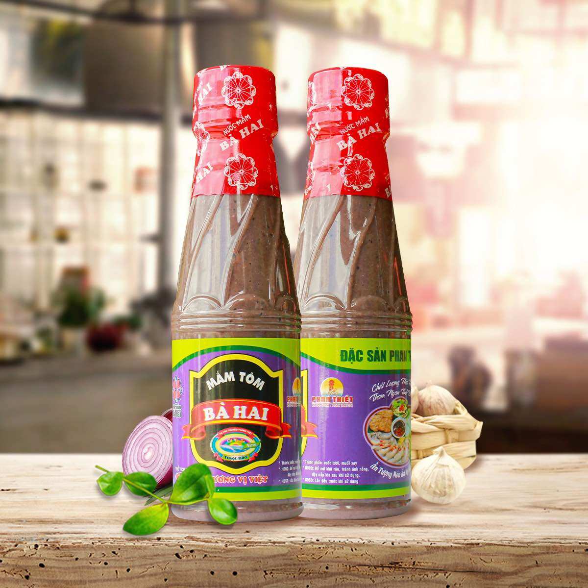 Mắm tôm bà hai đặc sản phan thiết chai 180ml