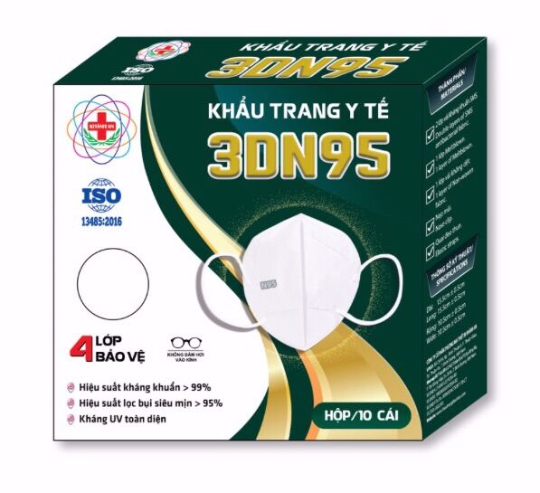 Khẩu trang kháng khuẩn 3dn95 khánh an