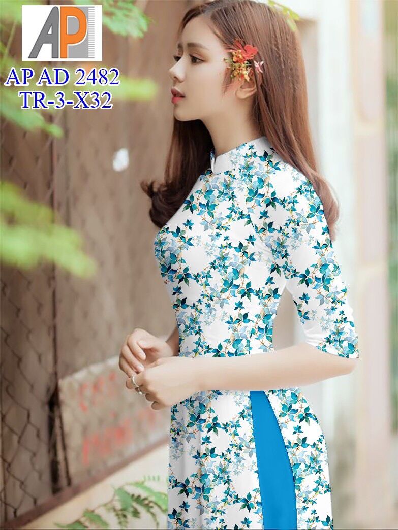 Vải áo dài hoa nhí