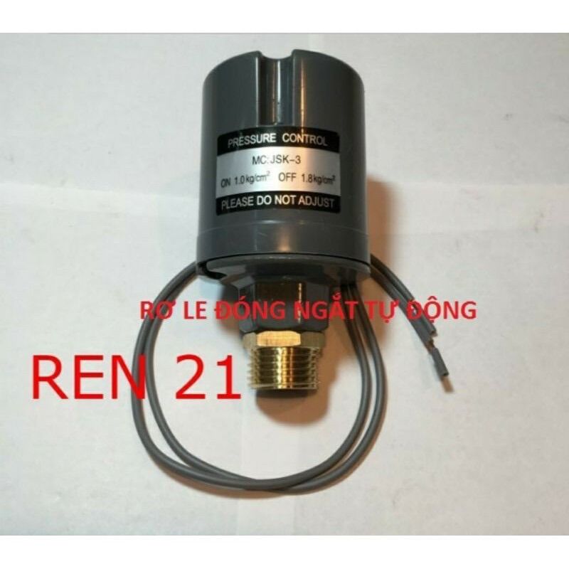 Rơ le máy bơm tăng áp ren ngoài 13mm - 17mm - 21mm - relay máy bơm