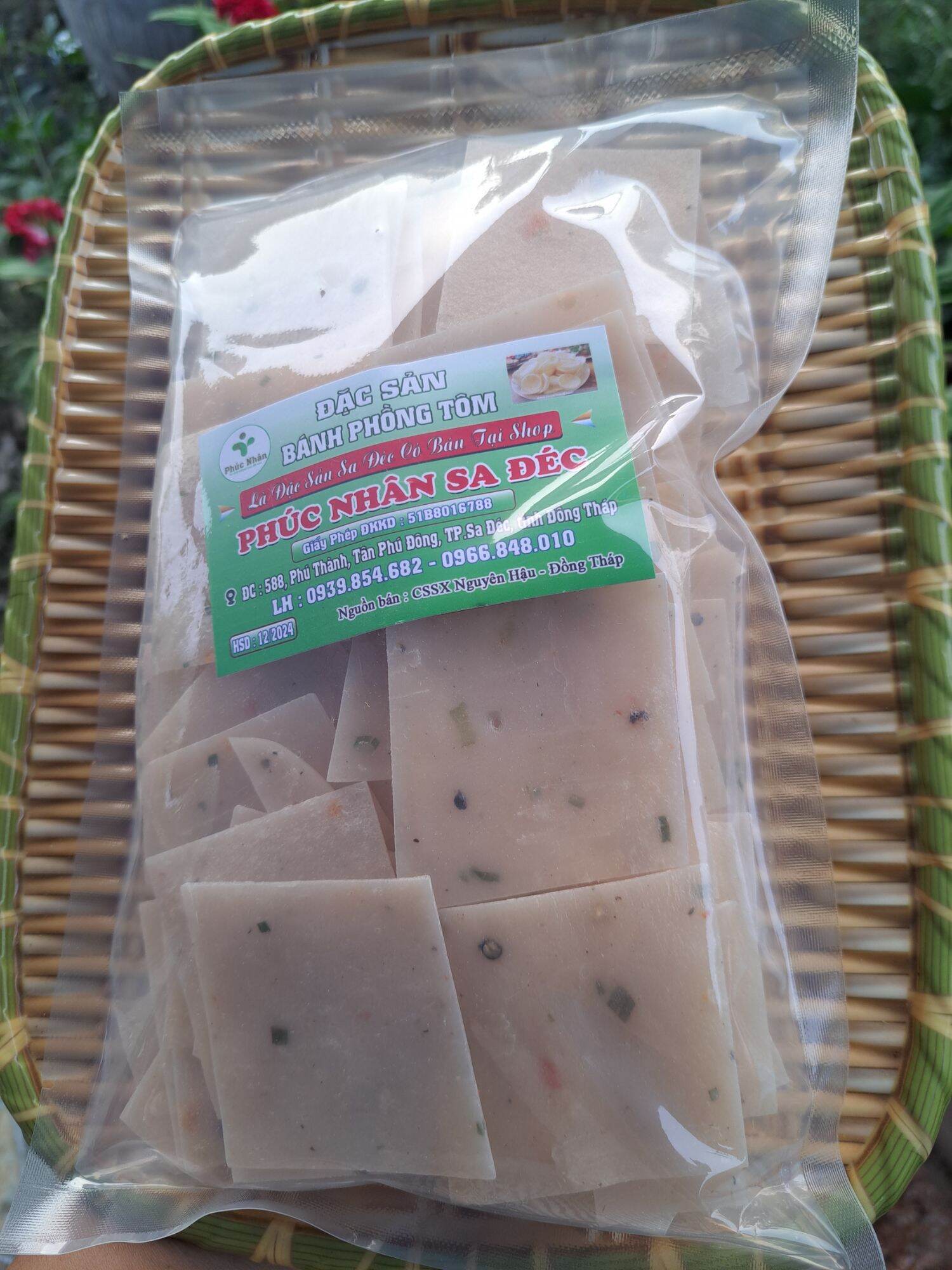 BÁNH PHỒNG TÔM VUÔNG ĐẶC BIỆT - 500 GRAM