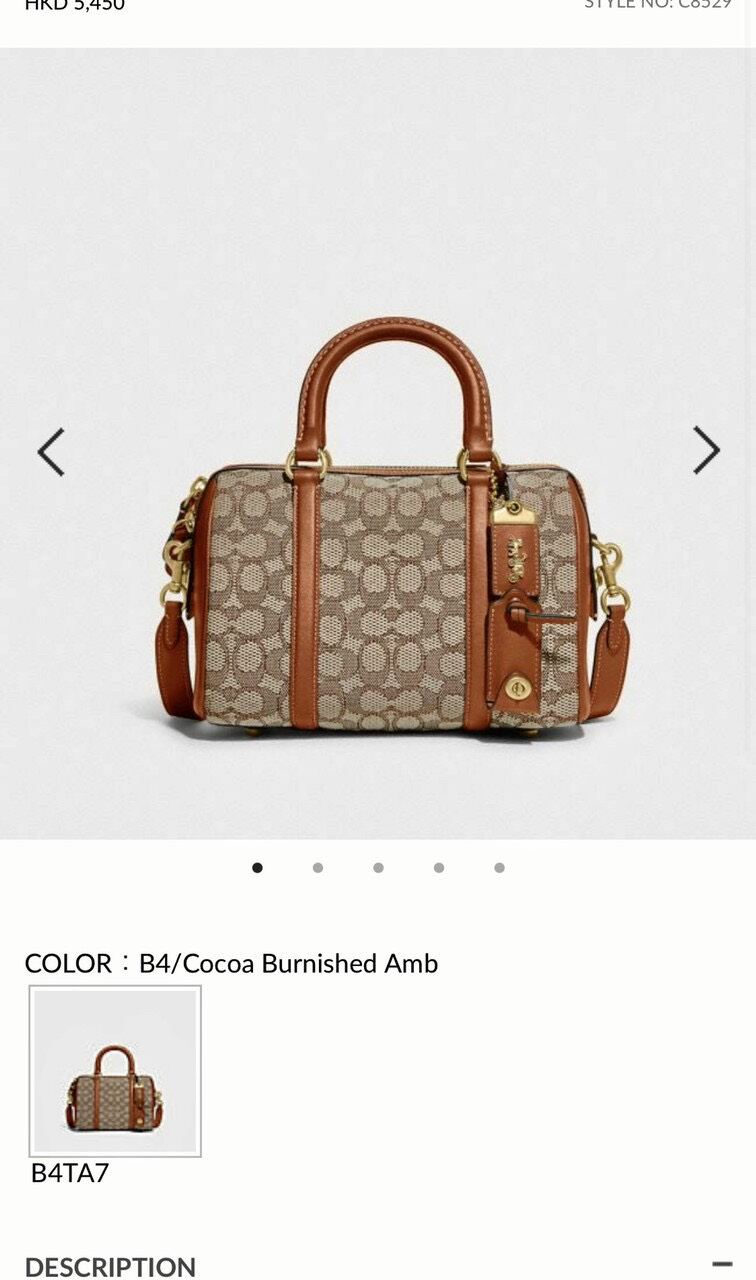 Túi NEW C🅾️AC*H RUBY SATCHEL 25 siêu sang chảnh