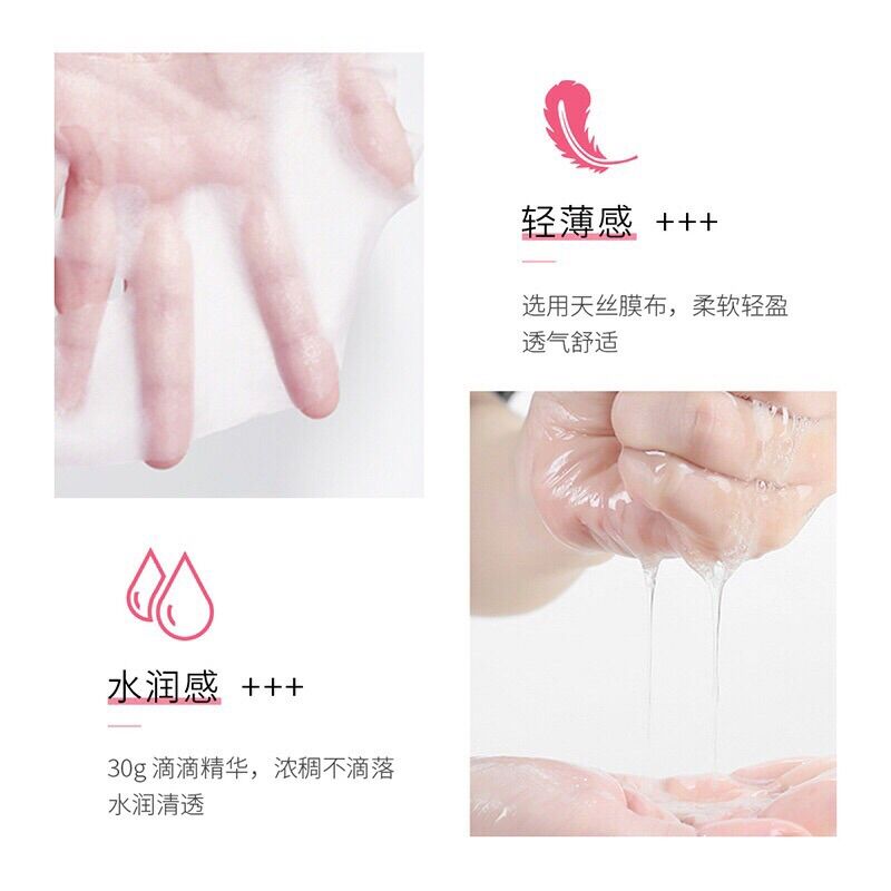 [HCM]Combo 4 miếng Mặt nạ giấy trái đào Peach Extract Hexacpeptid Extract