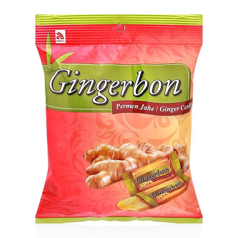 Combo 5 gói Kẹo Gừng Dẻo Gingerbon Ginger Candy (Gói 125g)