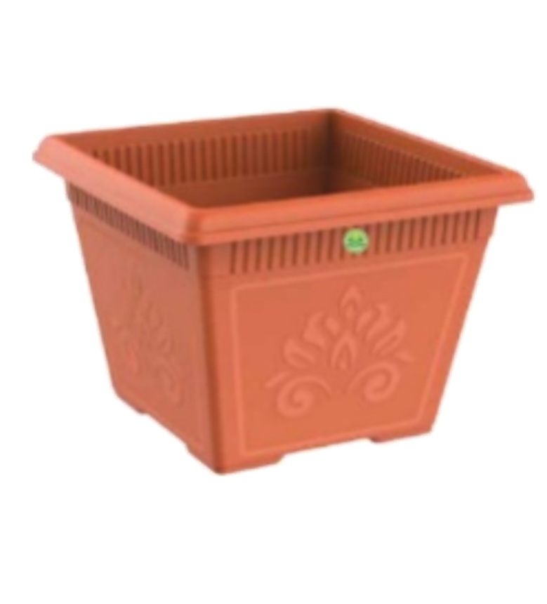 chậu nhựa vuông to 45x45x39cm trồng cây ăn trái