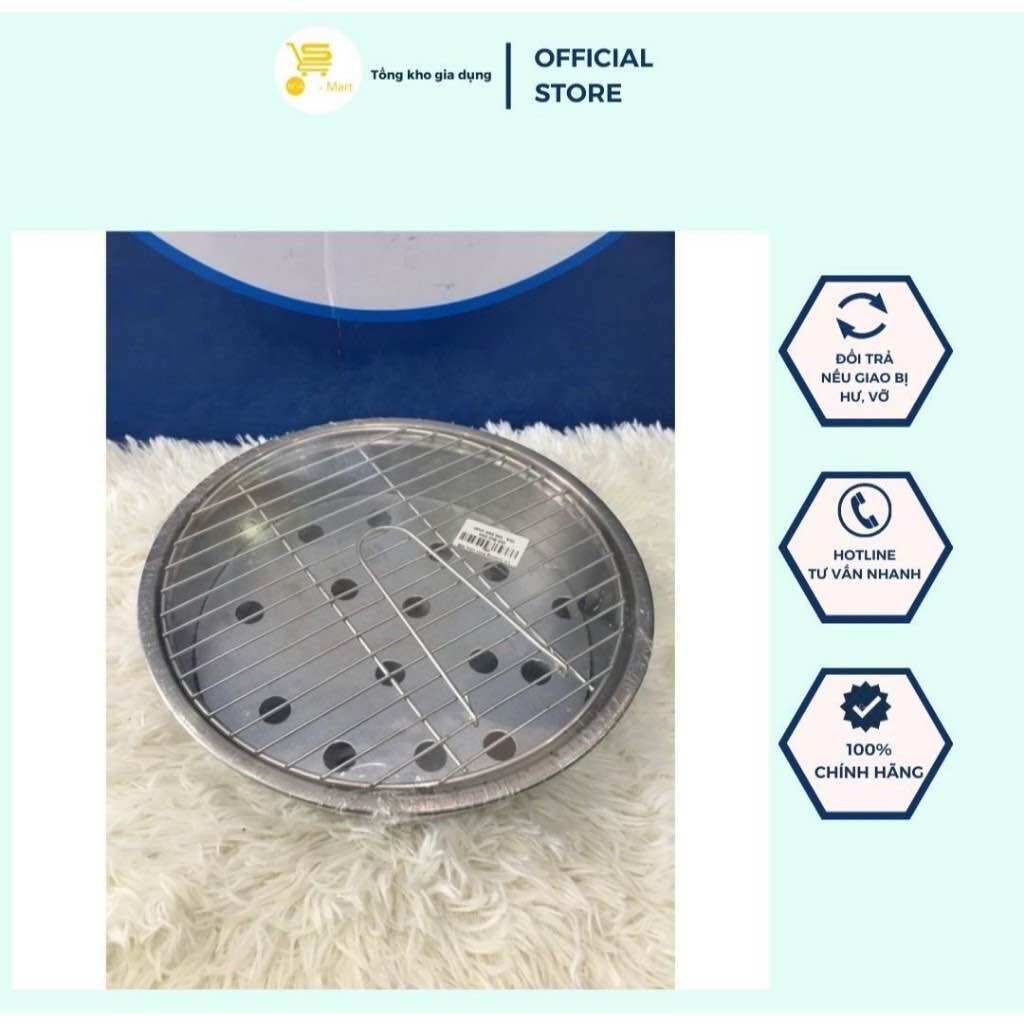 Lò Nướng Tròn Nhỏ MB, Bếp Nướng Than Inox Kèm Vỉ Tiện Dụng MTA-MART2