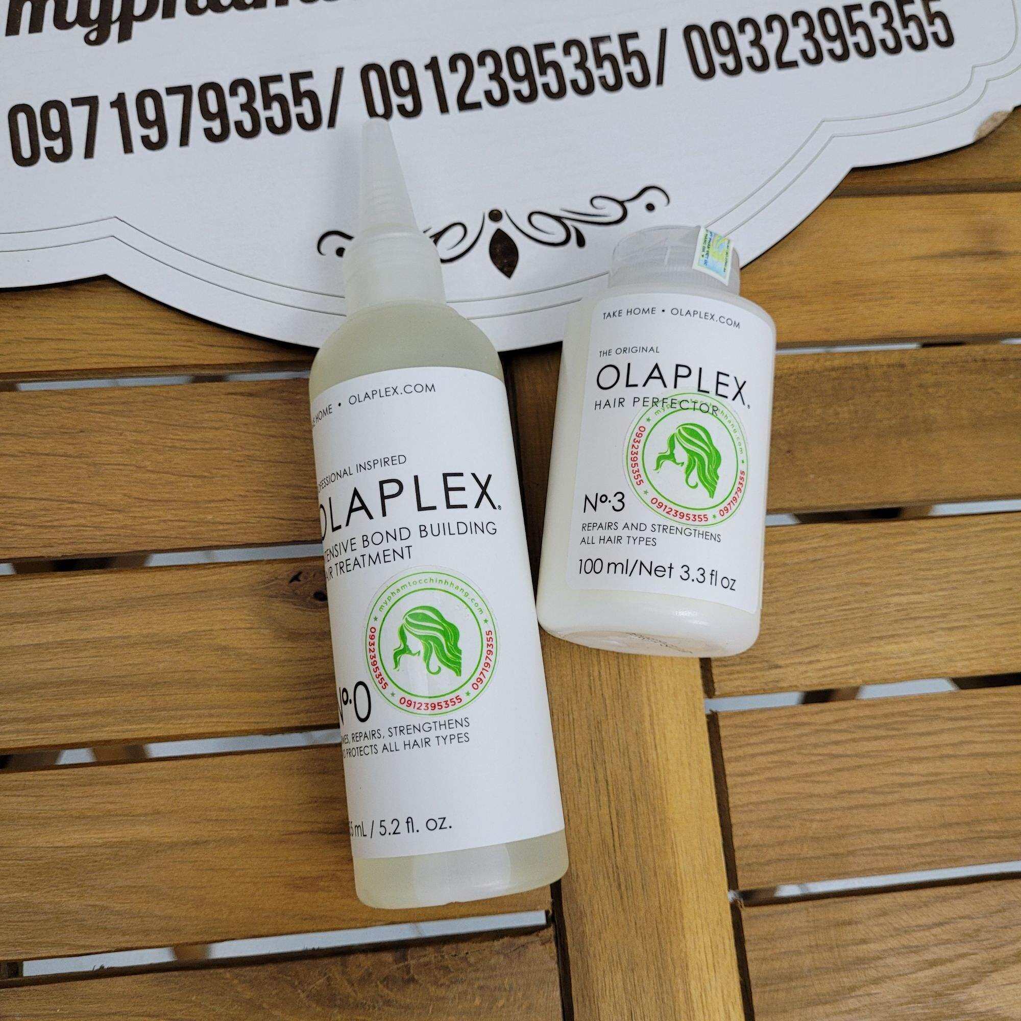 Bộ sản phẩm phục hồi tóc tại nhà Olaplex 0 150ml và olaplex 3 100ml