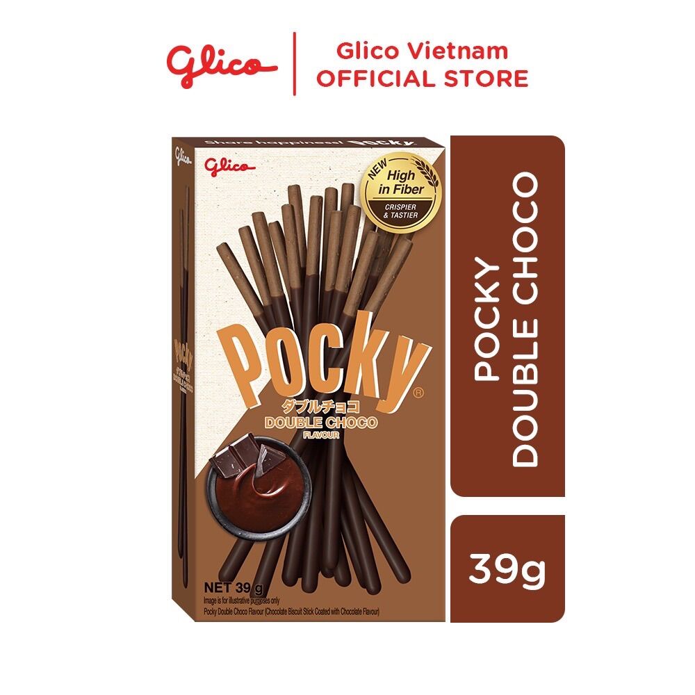 Bánh que Pocky Double Sô Cô La 39G x 10 Hộp date 2025