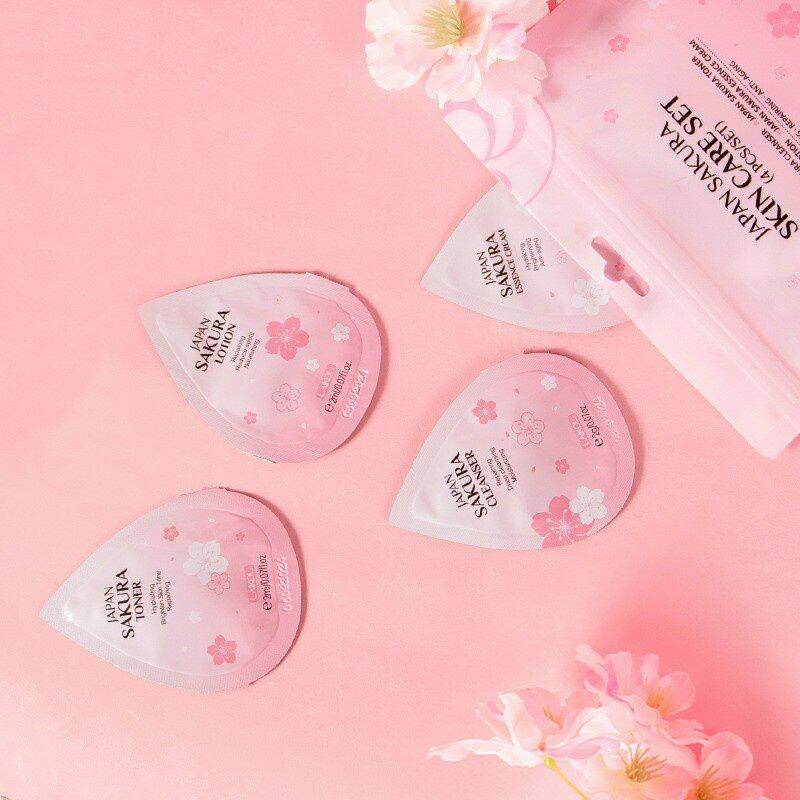 🌸 SET 4 CHĂM SÓC DA CHIẾT XUẤT HOA ANH ĐÀO LAIKOU 🌸