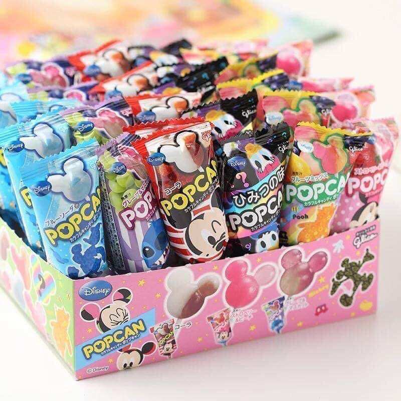 Kẹo mút Mickey Popcan Glico Nhật cho bé
