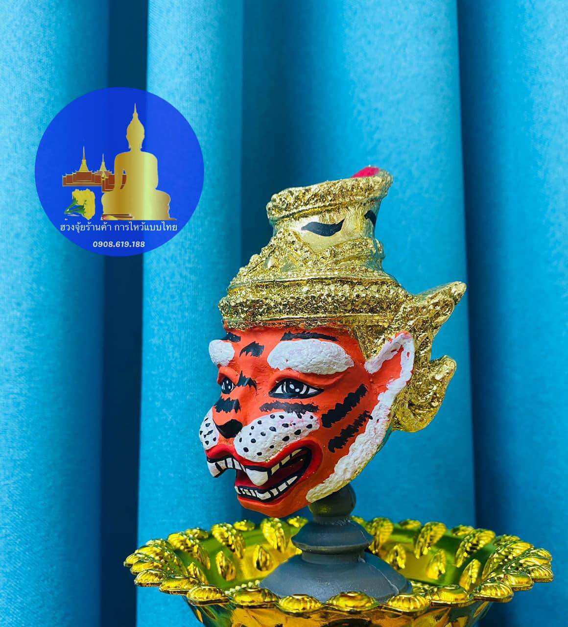 Lazada siêu giảm giá đồ thờ thái lan đầu tổ mão tổ thần tứ diện thái lan cực đẹp giác vàng lá