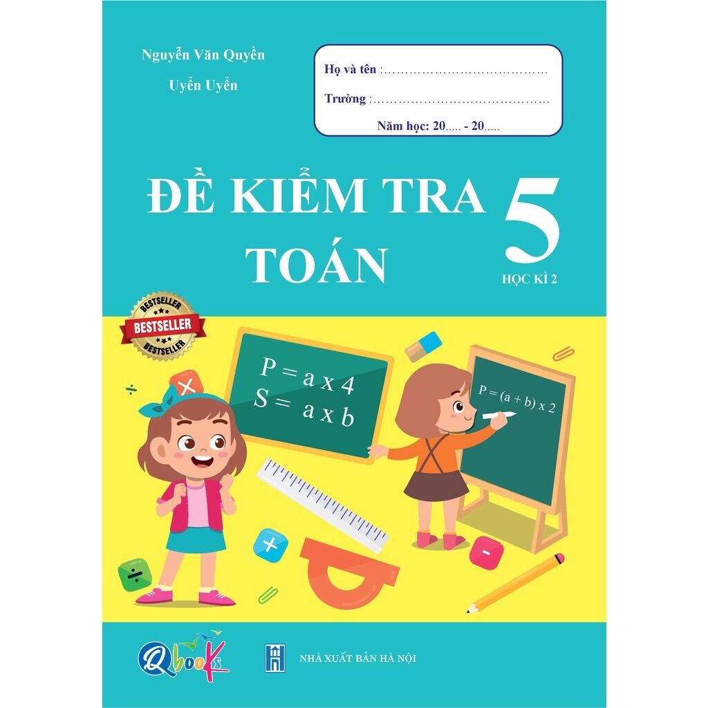 Sách - (Combo 2 tập) Đề Kiểm Tra Toán 5