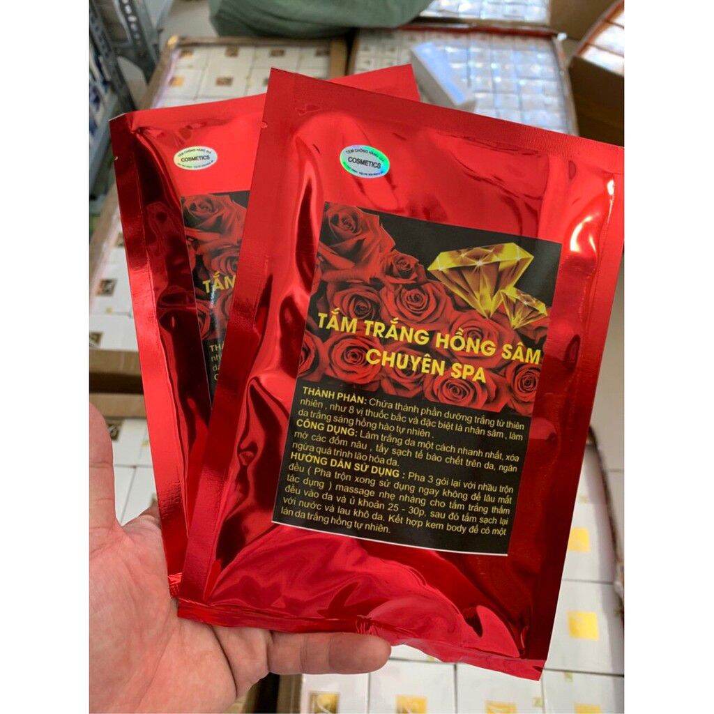 Tắm trắng hồng sâm spa chính hãng