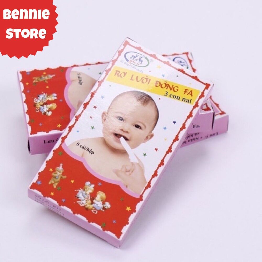 Set 5 hộp rơ lưỡi cho bé, Gạc rơ lưỡi Đông Pha