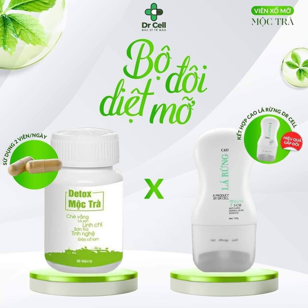giảm  cân drcell thanh lăn cao lá rừng  (giảm cân an toàn )