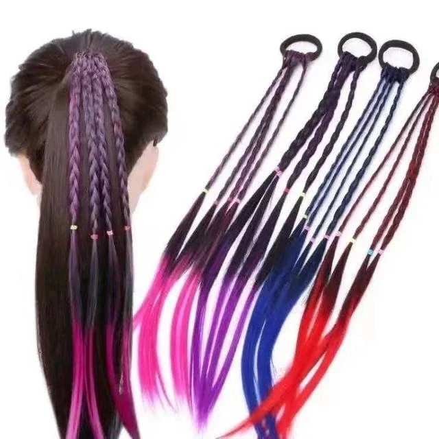 [HCM]Cột tóc 4 bím màu highlight độc đáo xinh xắn