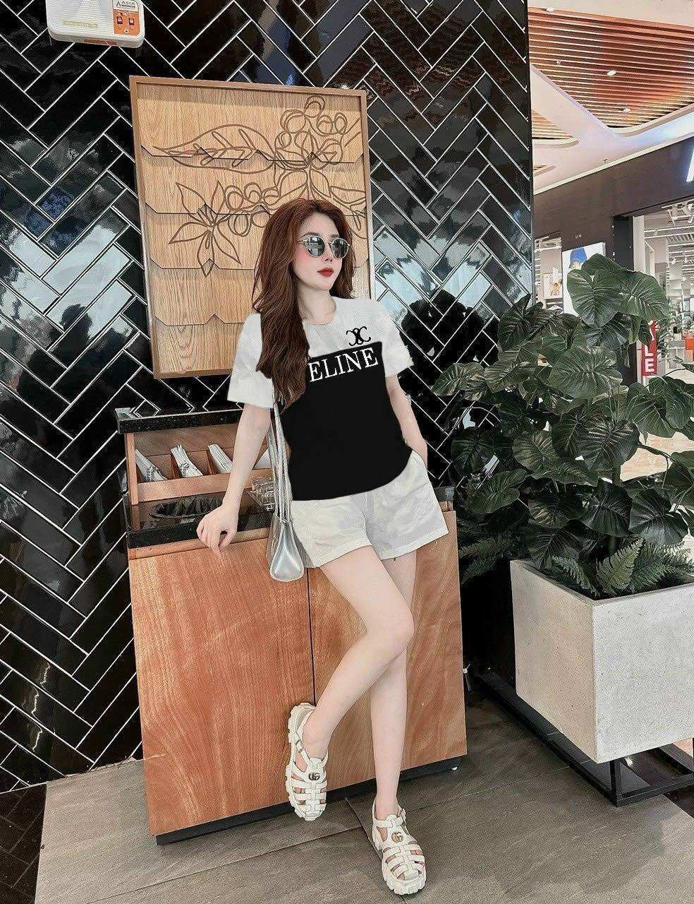SÉT BỘ SHORT THUN COTTON THÊU CAO CẤP
