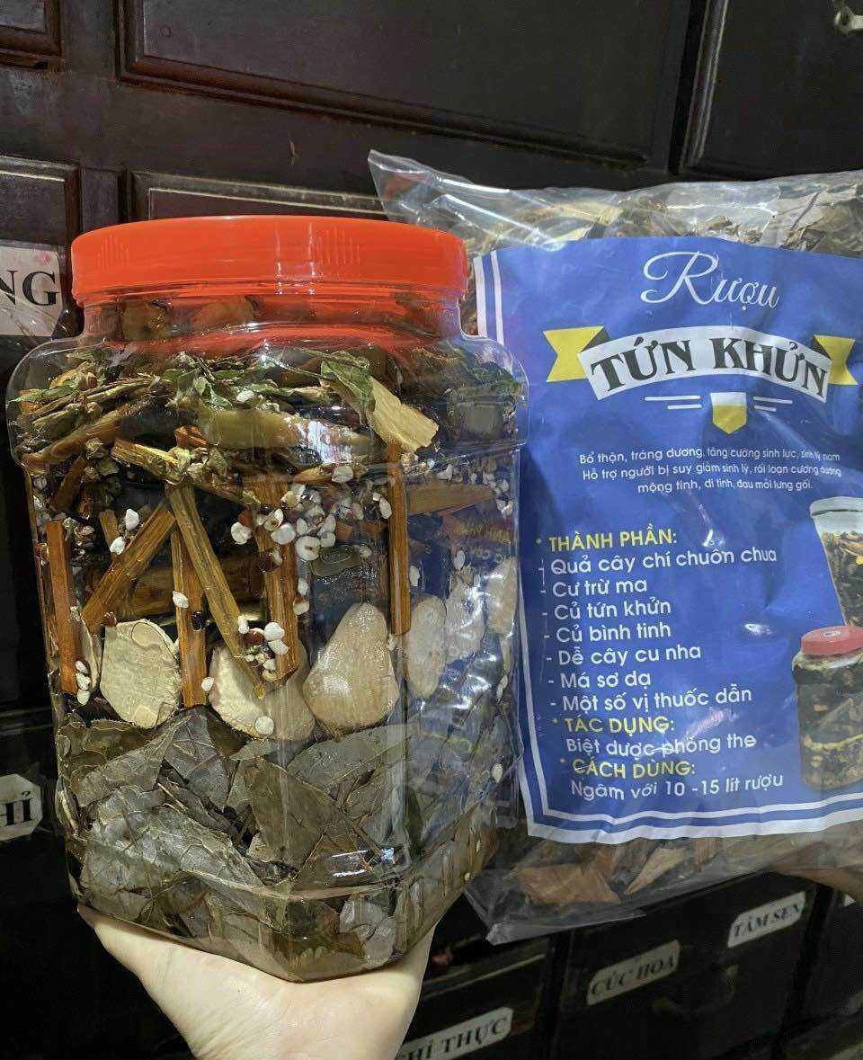 Tứn khửn thang ngâm rượu đông y tính ngọc 1,8kg - Đồ Ngâm Rượu - đặc sản tây bắc 333