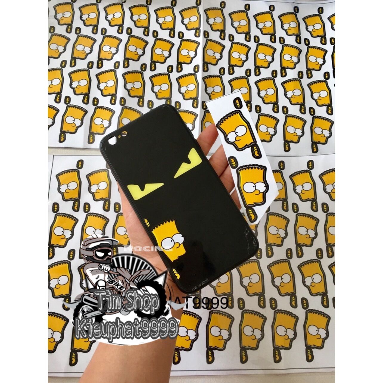 Tem Lấp Ló đầu Vàng decal