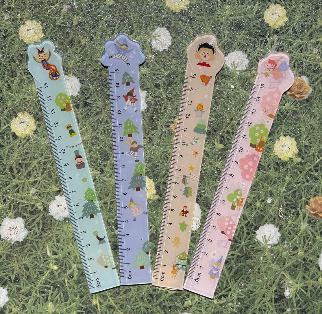 Thước Mica Trong Hình dễ thương 15Cm