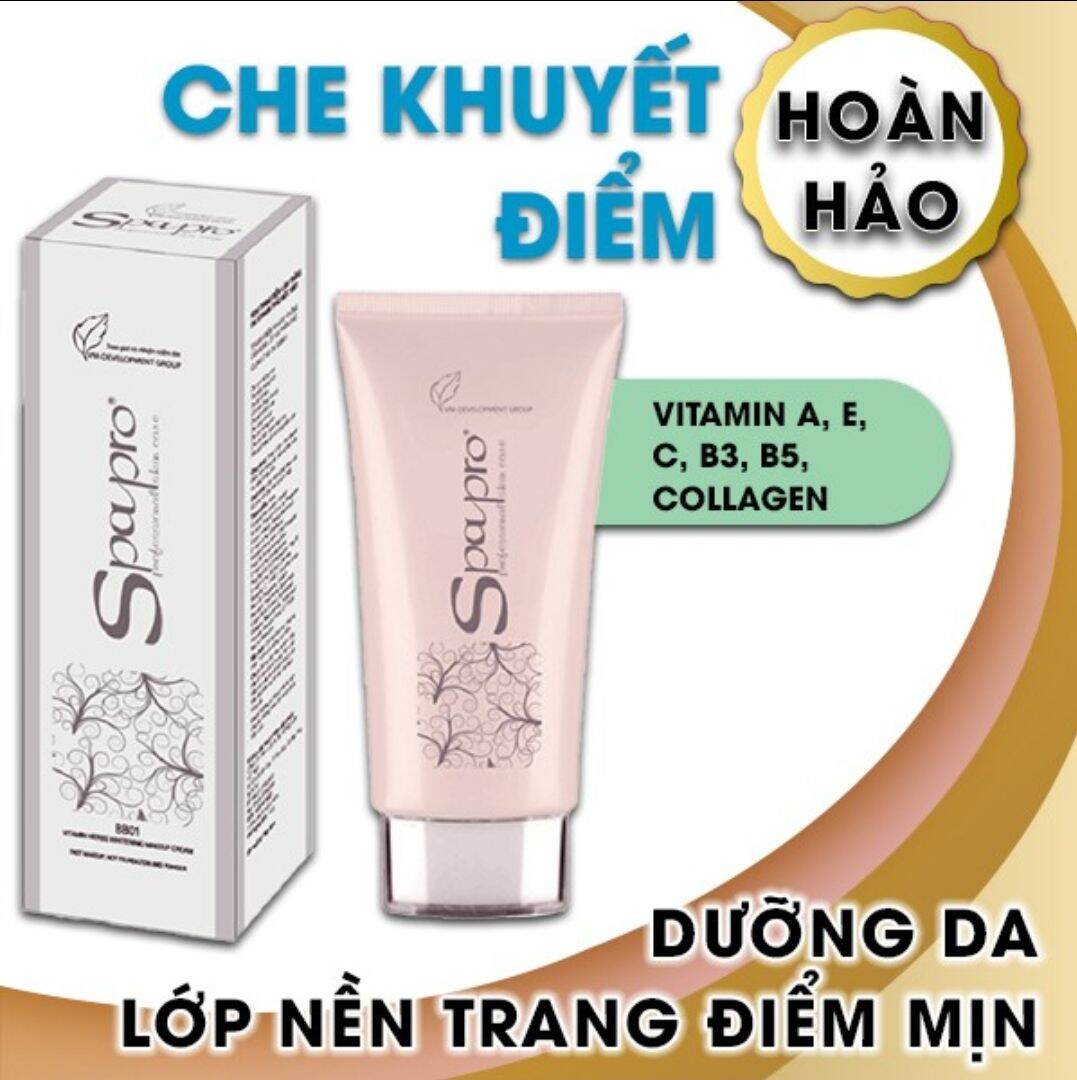 KEM TRANG ĐIỂM LÀM TRẮNG DA VITAMIN THẢO MỘC SPAPRO