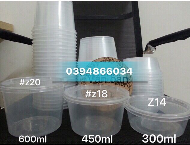 50 hũ nhựa dùng 1 lần