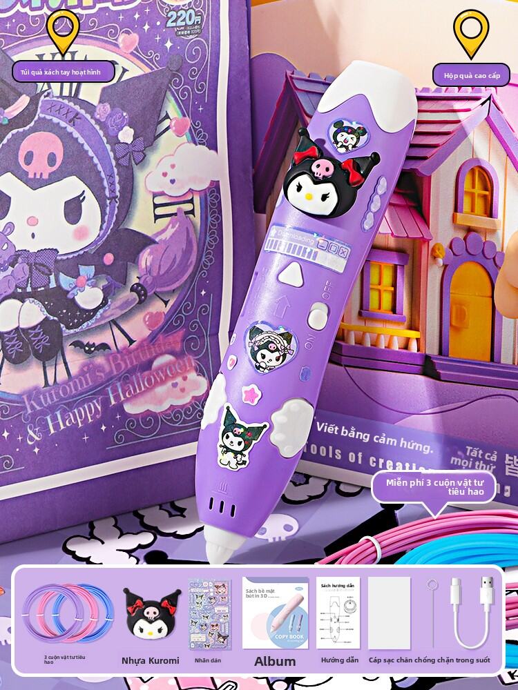 AOBIXIONG | Bút Vẽ 3D Nhiệt Độ Thấp Đa Năng Sáng Tạo