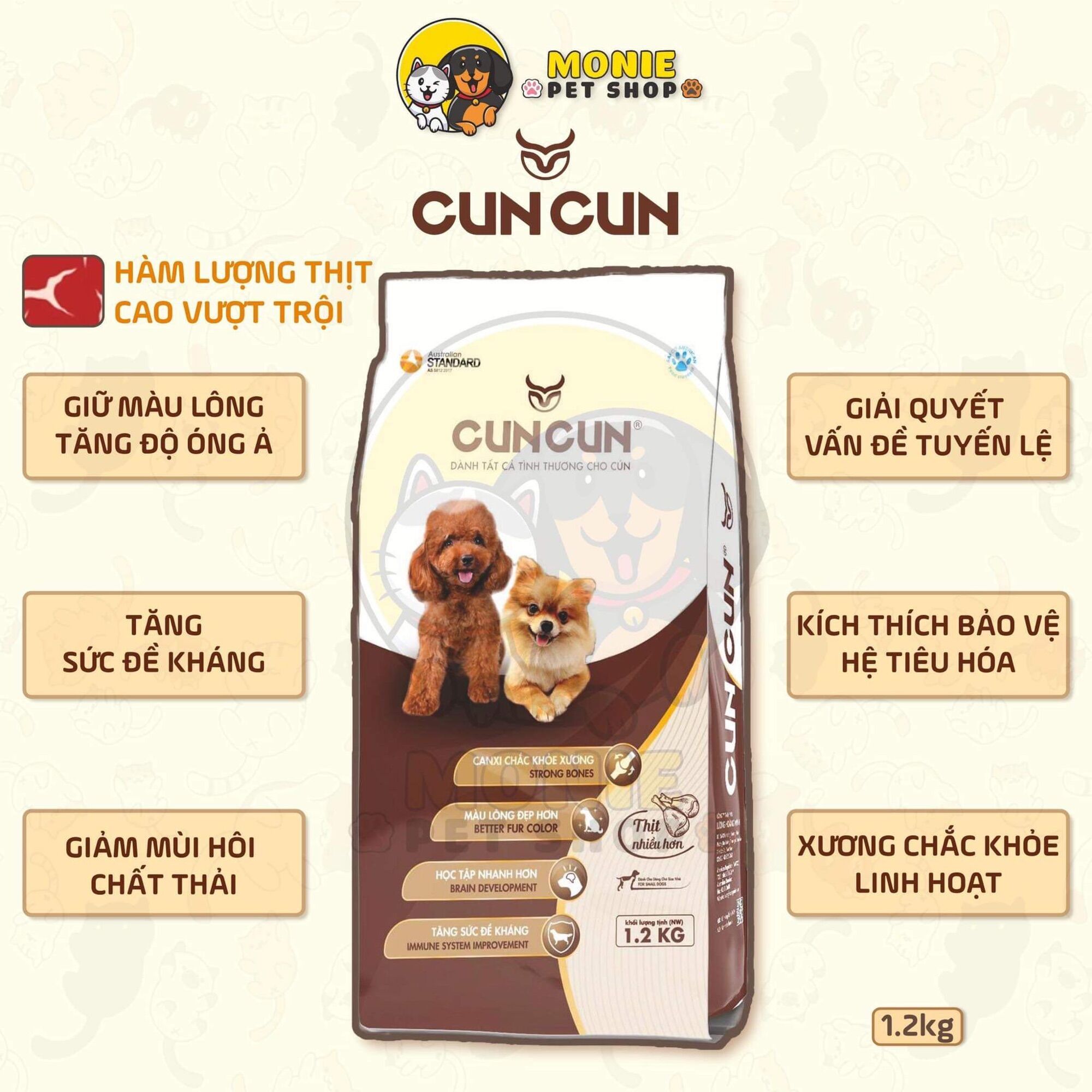 Hạt chó Cuncun chó Poodle/ Phốc sóc/ Chó nhỏ 1.2kg