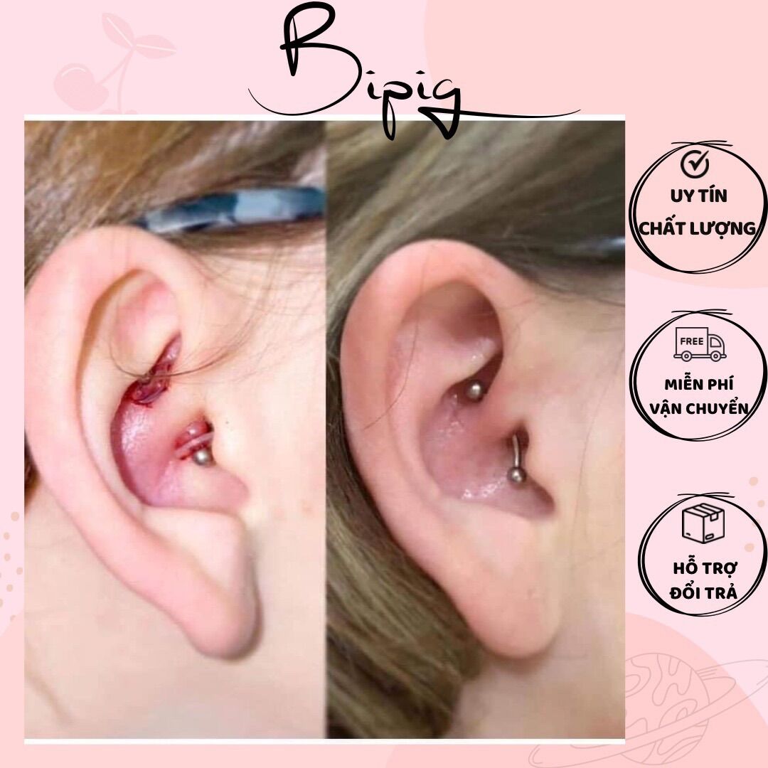 COMBO 5 MIẾNG Nopull Disc / Miếng Nẹp Bump - Nẹp bump / Đệm siết , nẹp khuyên mũi /khuyên tai/ khuyên cơ thể bị bump