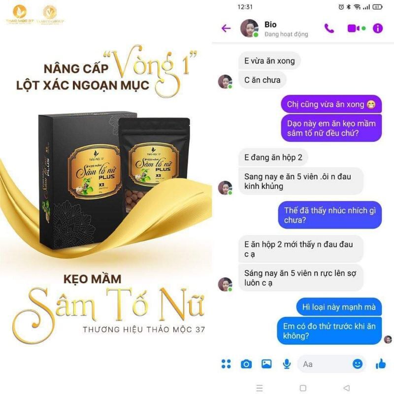 Kẹo mầm sâm tố nữ Thảo Mộc 37