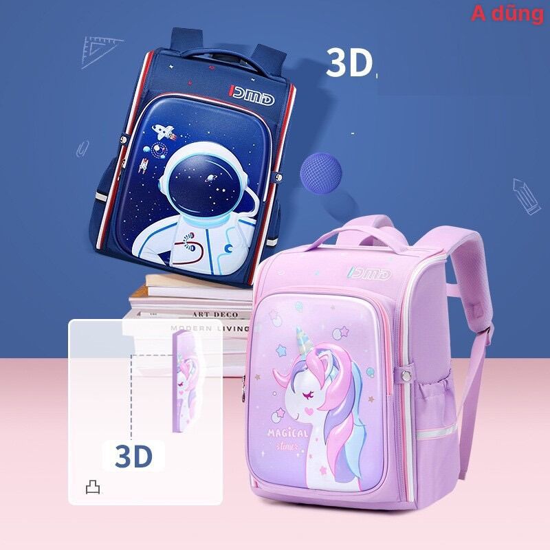 Balo chống gì lưng hình 3d nổi